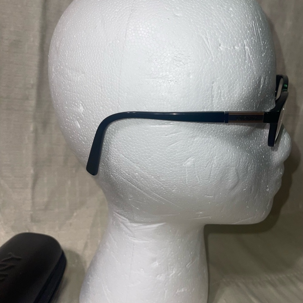 DKNY Black Rectangular Glasses With Eyeglass Case - image 2